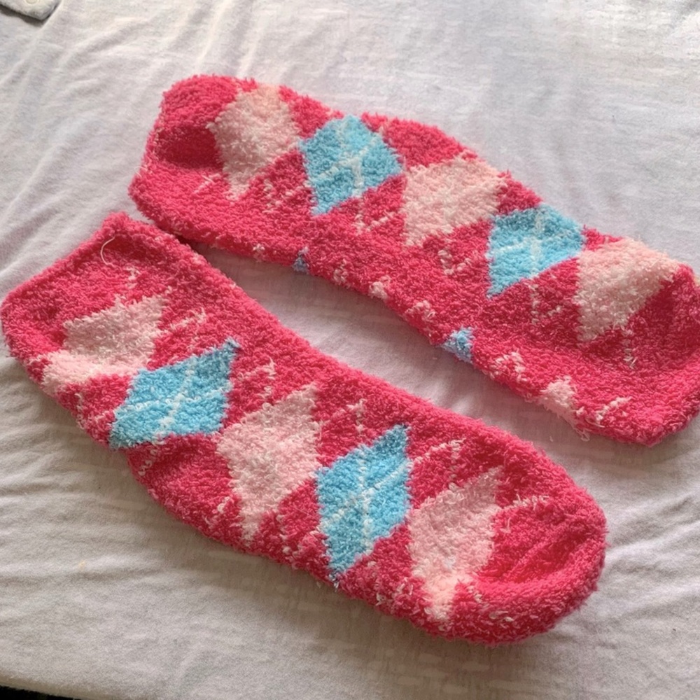 Pink Fuzzy Socks